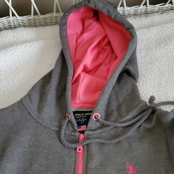 9 U.S. POLO ASSN. NWOT Gray hoodie Jacket - Picture 5 of 11